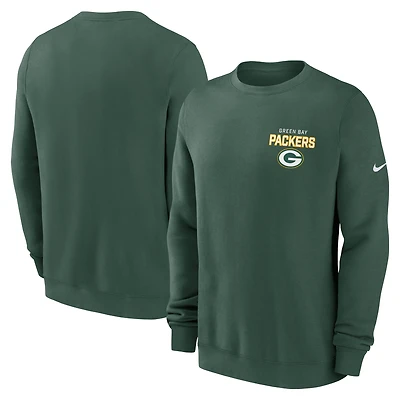 Men's Nike Green Bay Packers Primetime Club Fleece Pullover Sweatshirt