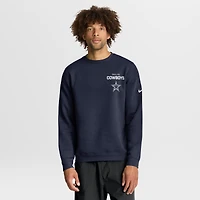 Men's Nike Navy Dallas Cowboys Primetime Club Fleece Pullover Sweatshirt