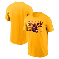 Men's Nike Gold Washington Commanders Primetime Helmet Essential T-Shirt