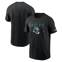 Men's Nike Black Philadelphia Eagles Primetime Helmet Essential T-Shirt