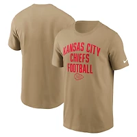 Men's Nike Tan Kansas City Chiefs Rewind Essential T-Shirt