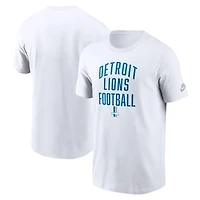 Men's Nike White Detroit Lions Rewind Essential T-Shirt