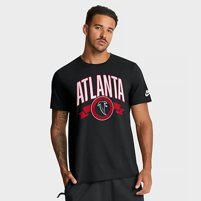 Men's Nike Black Atlanta Falcons Rewind Front and Back Hit Essential T-Shirt