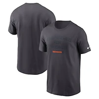 Men's Nike Anthracite Chicago Bears Team City Essential T-Shirt