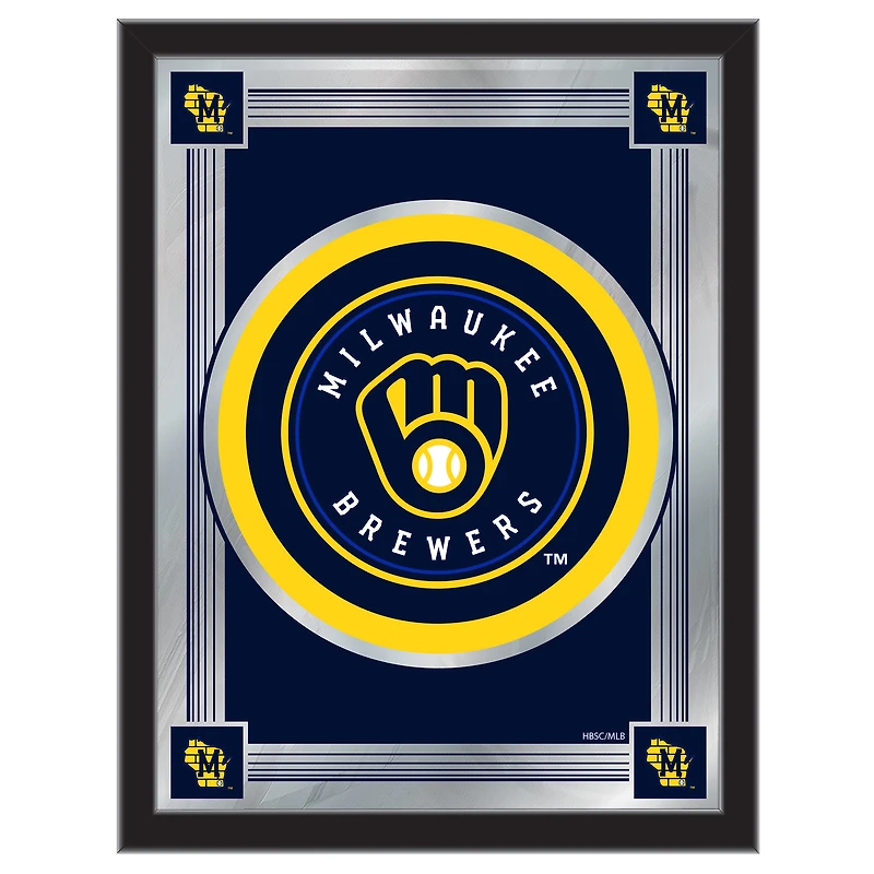 Milwaukee Brewers 17" x 22" Logo Wall Mirror