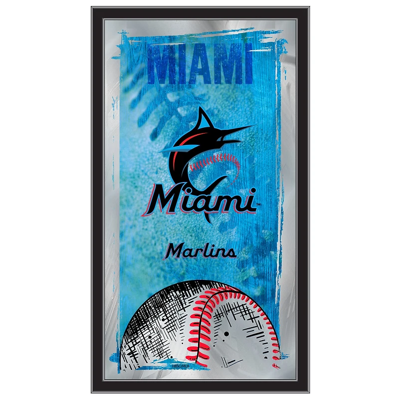Miami Marlins 15" x 26" Wall Mirror