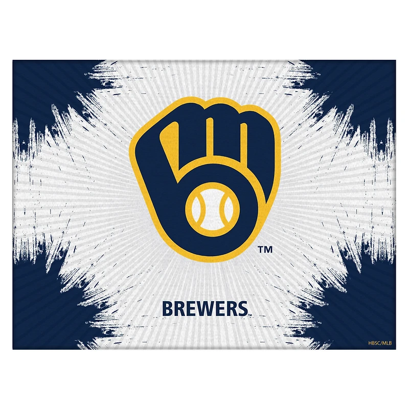 Milwaukee Brewers 15" x 20" Splash Canvas Wall Art