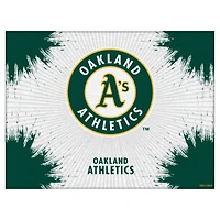 Athletics 15" x 20" Splash Canvas Wall Art