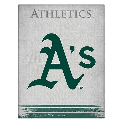 Athletics 15" x 20" Splash Canvas Wall Art