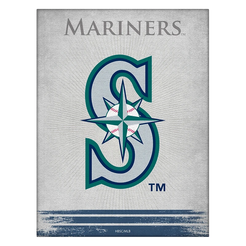 Seattle Mariners 15" x 20" Splash Canvas Wall Art