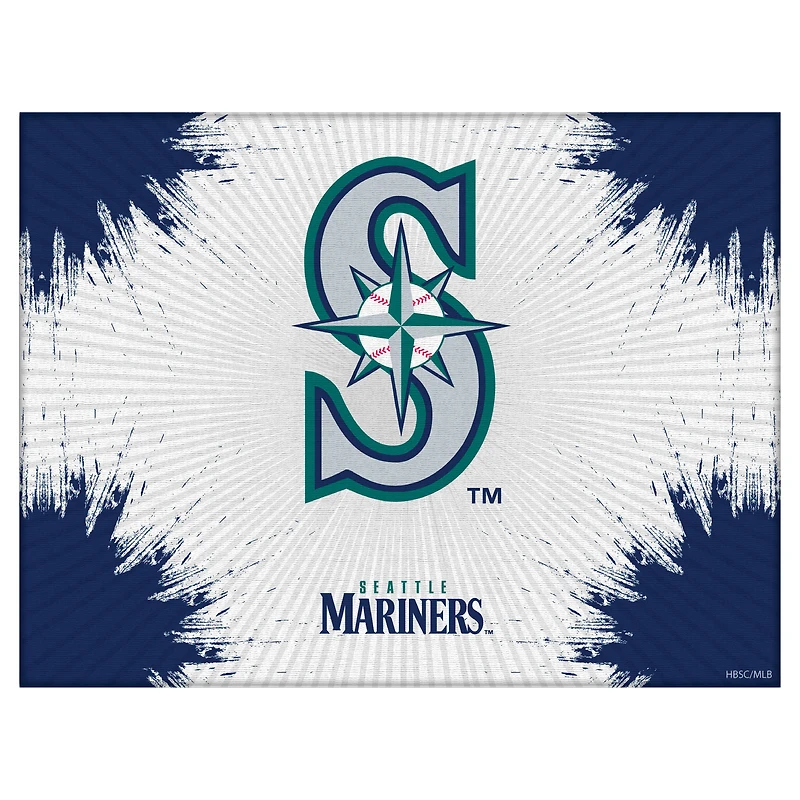 Seattle Mariners 15" x 20" Splash Canvas Wall Art