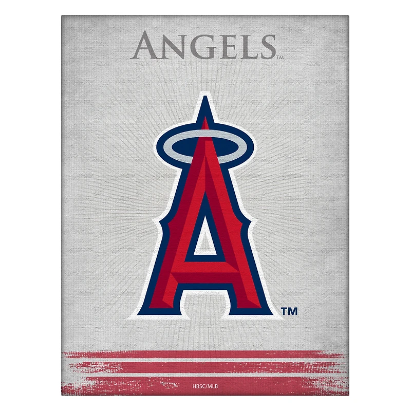 Los Angeles Angels 15" x 20" Splash Canvas Wall Art