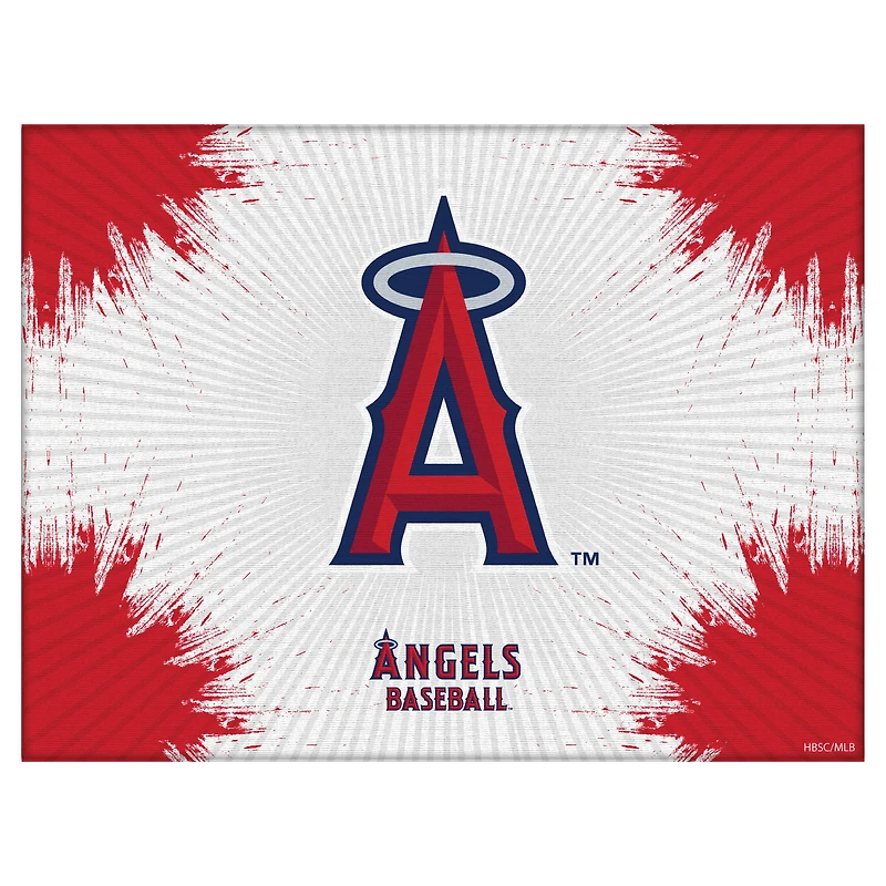 Los Angeles Angels 15" x 20" Splash Canvas Wall Art