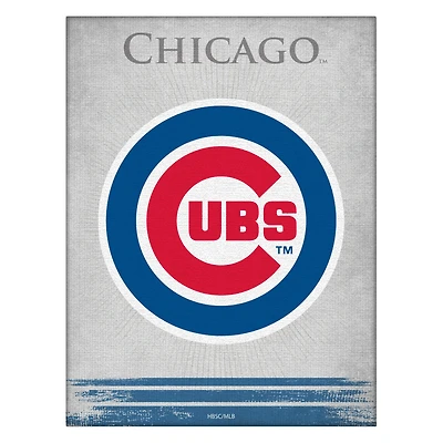 Chicago Cubs 15" x 20" Splash Canvas Wall Art
