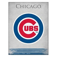 Chicago Cubs 15" x 20" Splash Canvas Wall Art