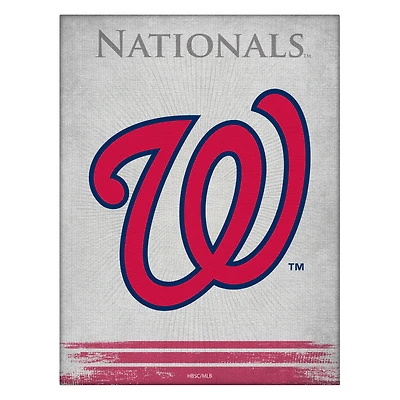 Washington Nationals 24" x 32" Splash Canvas Wall Art