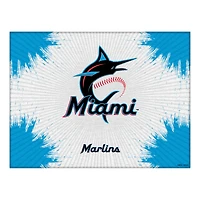 Miami Marlins 24" x 32" Splash Canvas Wall Art