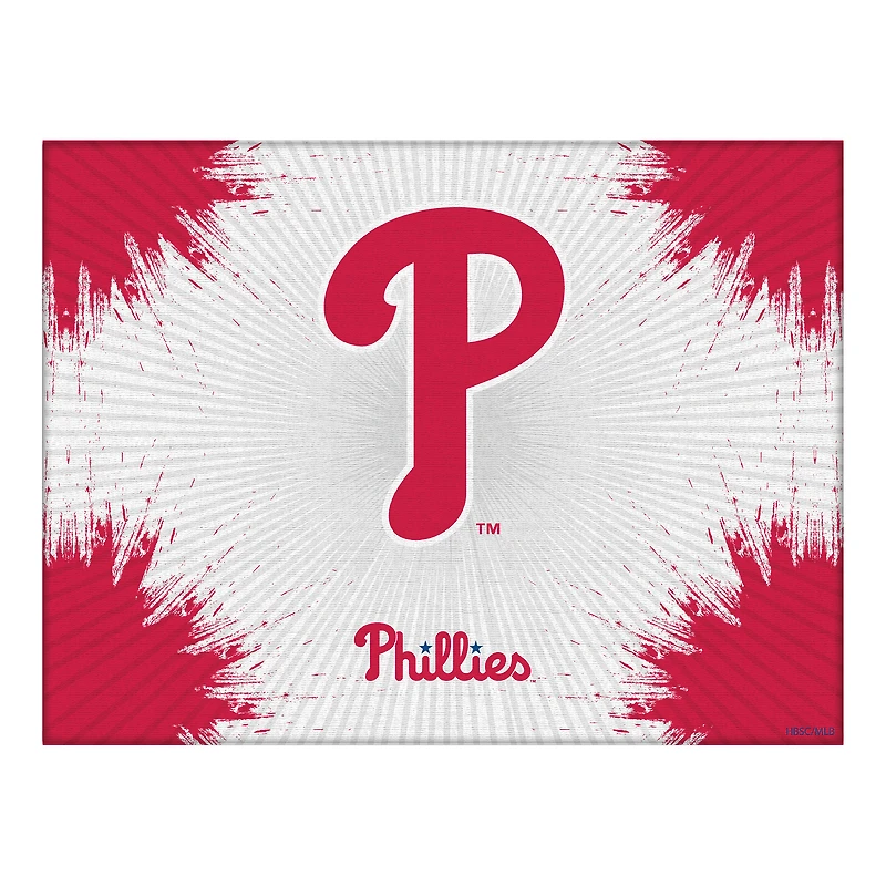 Philadelphia Phillies 24" x 32" Splash Canvas Wall Art
