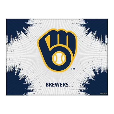 Milwaukee Brewers 24" x 32" Splash Canvas Wall Art
