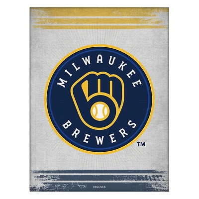Milwaukee Brewers 24" x 32" Splash Canvas Wall Art