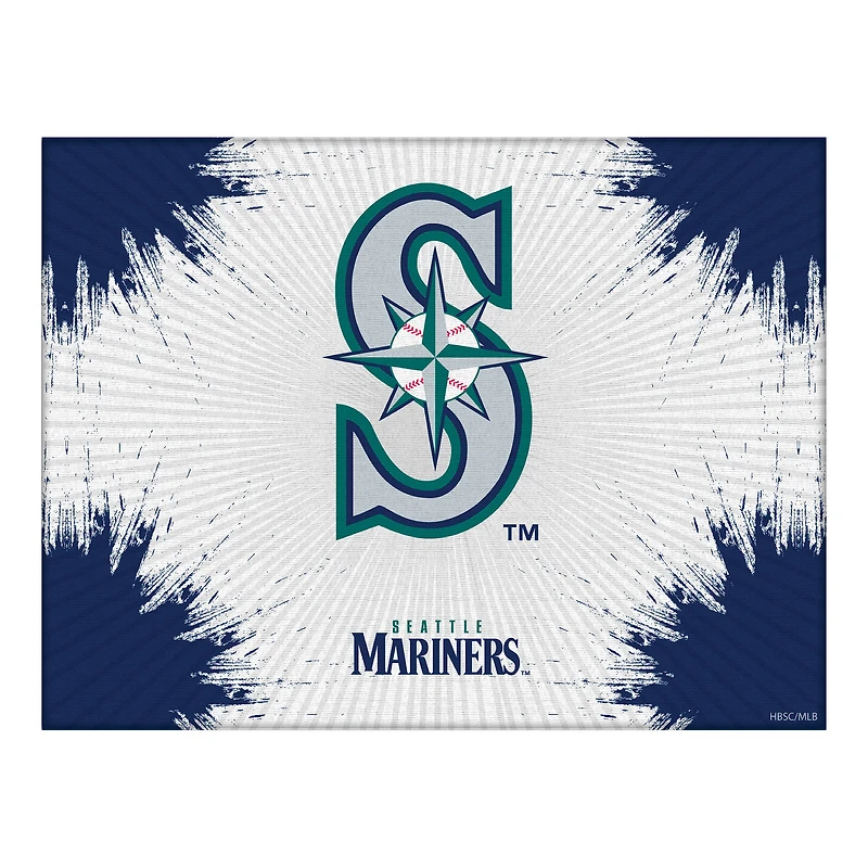 Seattle Mariners 24" x 32" Splash Canvas Wall Art