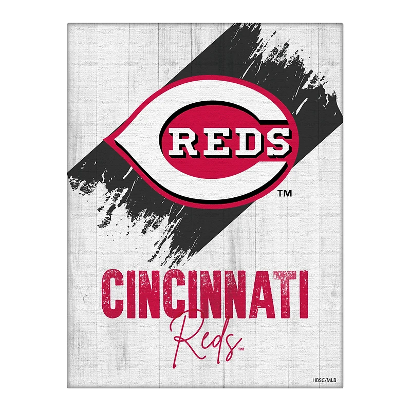 Cincinnati Reds 24" x 32" Team Canvas Wall Art