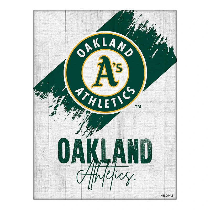 Athletics 24" x 32" Team Canvas Wall Art