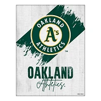 Athletics 24" x 32" Team Canvas Wall Art