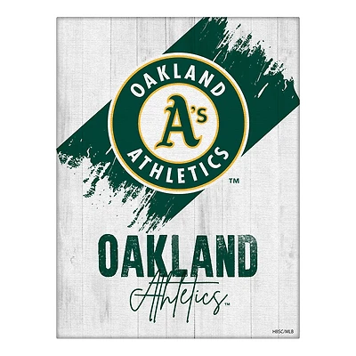 Athletics 24" x 32" Team Canvas Wall Art