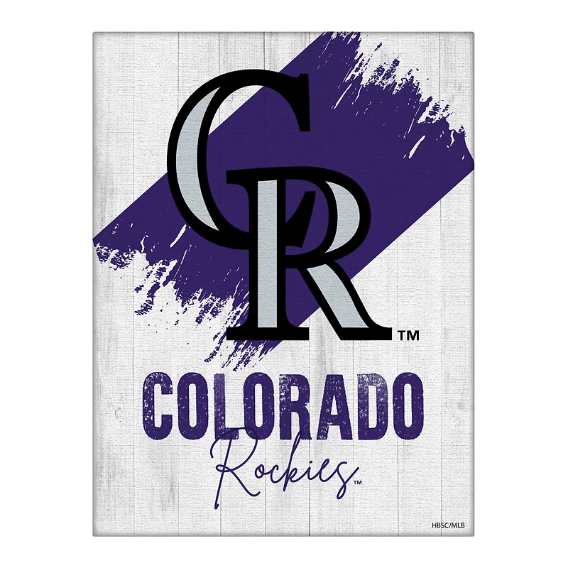 Colorado Rockies 24" x 32" Team Canvas Wall Art
