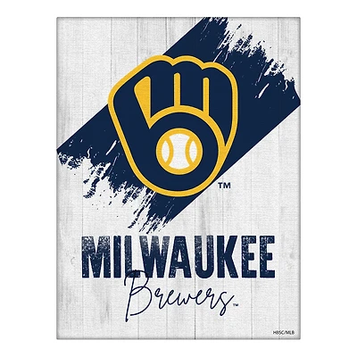 Milwaukee Brewers 24" x 32" Team Canvas Wall Art