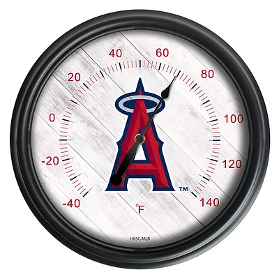 Black Los Angeles Angels Indoor/Outdoor LED Thermometer