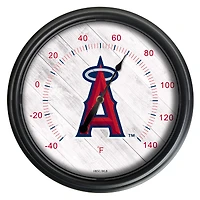 Black Los Angeles Angels Indoor/Outdoor LED Thermometer
