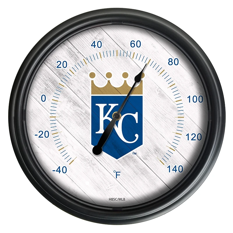 Black Kansas City Royals Indoor/Outdoor LED Thermometer