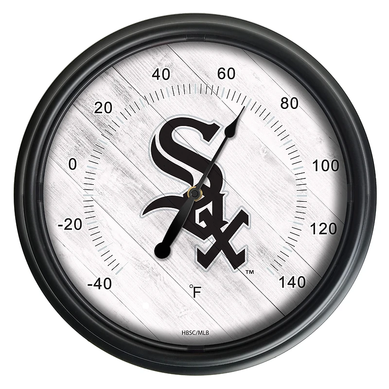 Black Chicago White Sox Indoor/Outdoor LED Thermometer