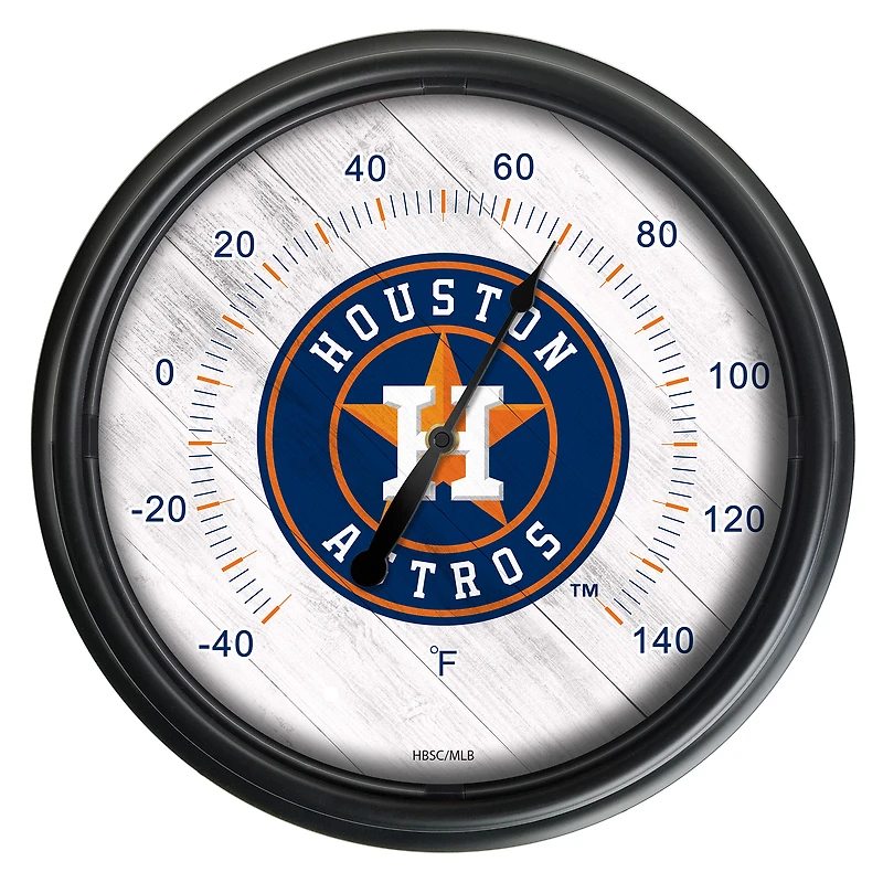 Black Houston Astros Indoor/Outdoor LED Thermometer