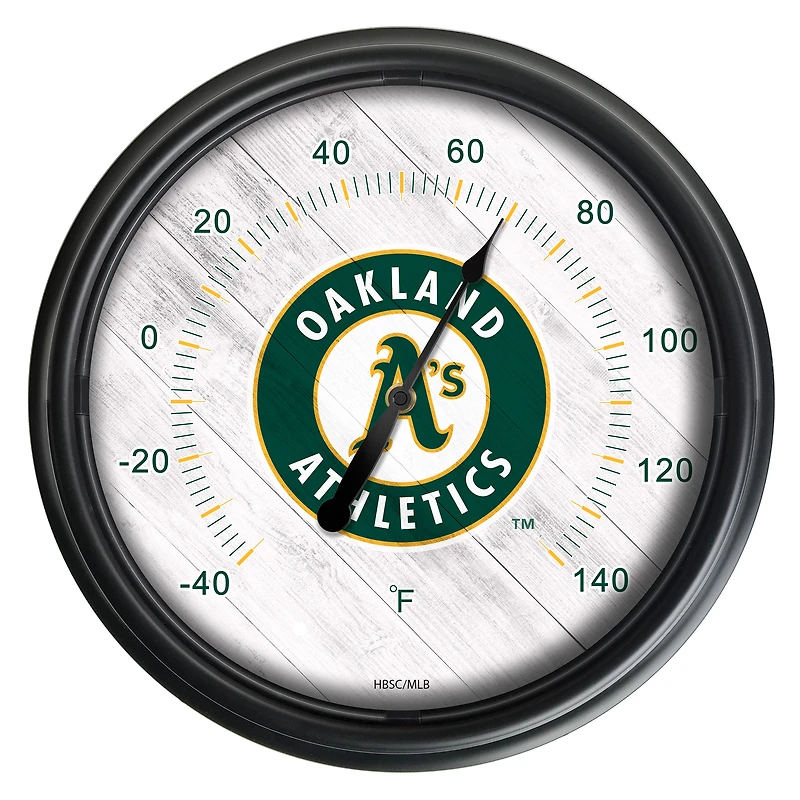 Black Athletics Indoor/Outdoor LED Thermometer