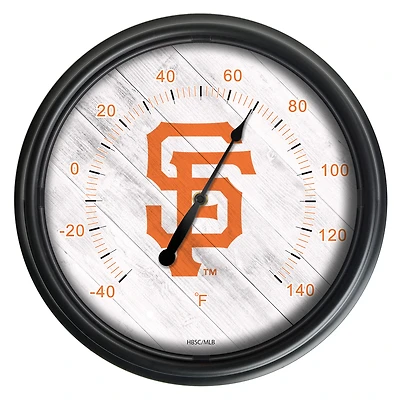 Black San Francisco Giants Indoor/Outdoor LED Thermometer
