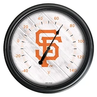 Black San Francisco Giants Indoor/Outdoor LED Thermometer