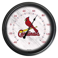 Black St. Louis Cardinals Indoor/Outdoor LED Thermometer