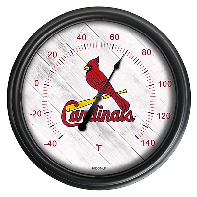 Black St. Louis Cardinals Indoor/Outdoor LED Thermometer