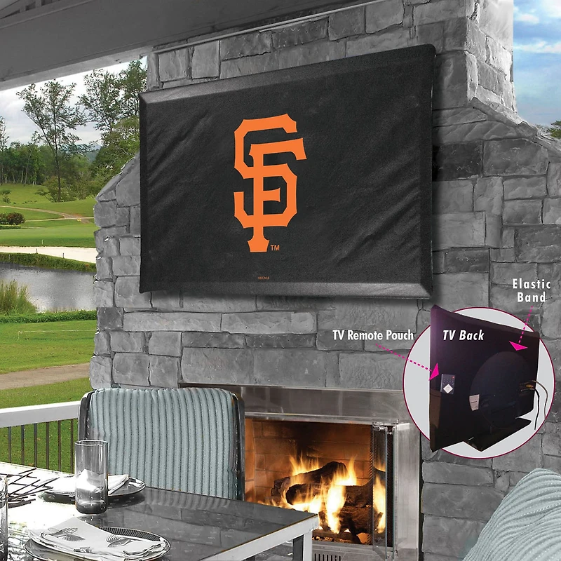 Black San Francisco Giants 35" x 25" TV Cover