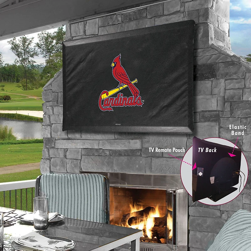 Black St. Louis Cardinals 35" x 25" TV Cover