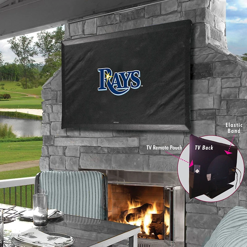 Black Tampa Bay Rays 35" x 25" TV Cover
