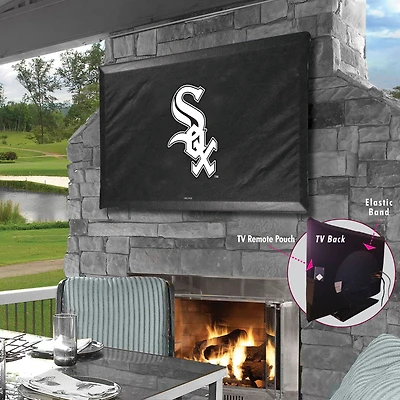 Black Chicago White Sox 35" x 25" TV Cover