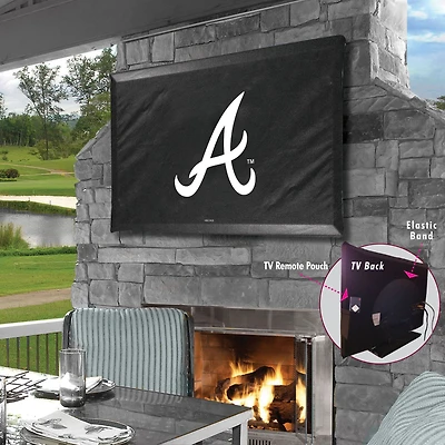 Black Atlanta Braves 35" x 25" TV Cover