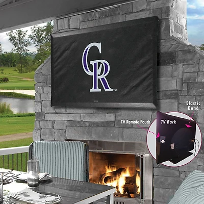 Black Colorado Rockies 46" x 28" TV Cover