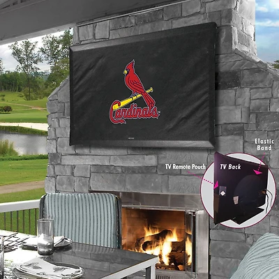 Black St. Louis Cardinals 46" x 28" TV Cover