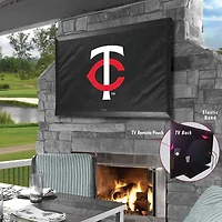 Black Minnesota Twins 55" x 31" TV Cover