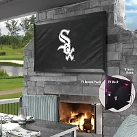 Black Chicago White Sox 55" x 31" TV Cover